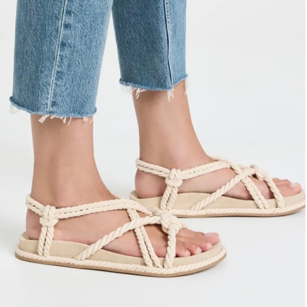 Ulla Johnson
Suri Twisted Rope Sandals size US 6-6.5 EUR 36 new without tags